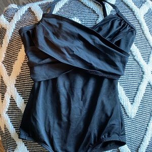 Black dance leotard